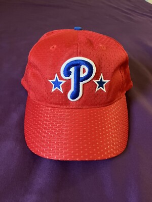 NEW Vintage Philadelphia Phillies ShopRite SGA SnapBack Hat NWOT Baseball Red 