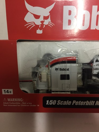 Bobcat Peterbilt 379 1/50 2 S750 Loaders & 2 E35 Excavators