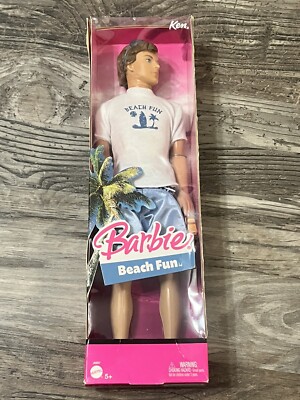 2005 Barbie Beach Fun Ken NRFB J6897 Ken
