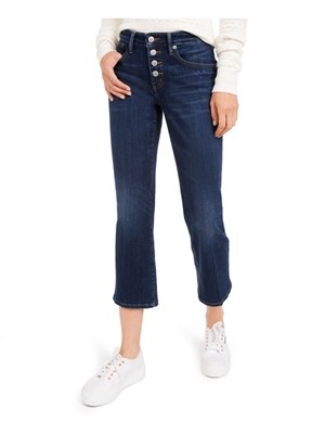 

Женские синие джинсы прямого кроя на пуговицах LUCKY BRAND 4\27R, Синий, 7WW1027