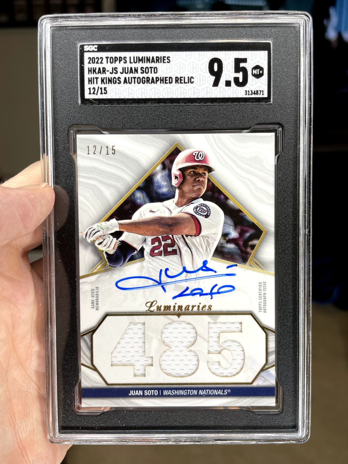 0 Topps Luminaries Hit Kings Autograph Card ⁄15 ⁄ Blue Auto TOPPS 