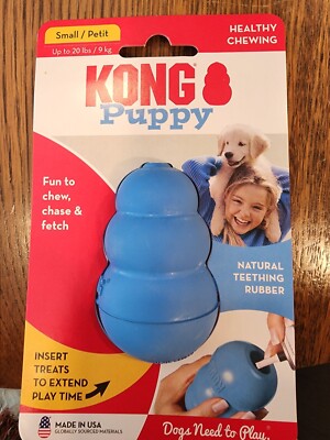 NEW Kong Puppy Healthy Chewing Small for Puppies Up to 20 lbs, Blue