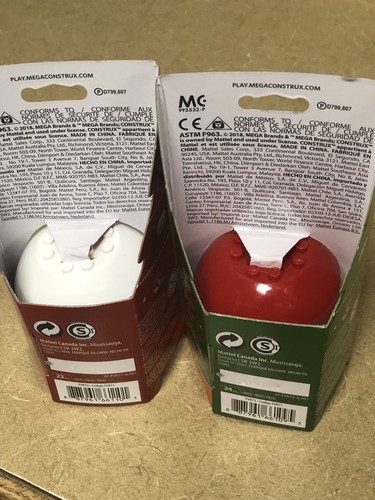 Mega Construx Pokemon Lot of 2 Santa & Candy Cane Pikachu FVK72 New Christmas