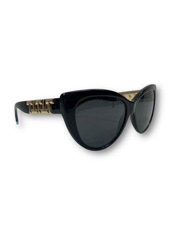 Pre-owned Tiffany & Co . Iconic Women's Black Cat-eye Luxury Sunglasses Made In Italy $465 In Gray