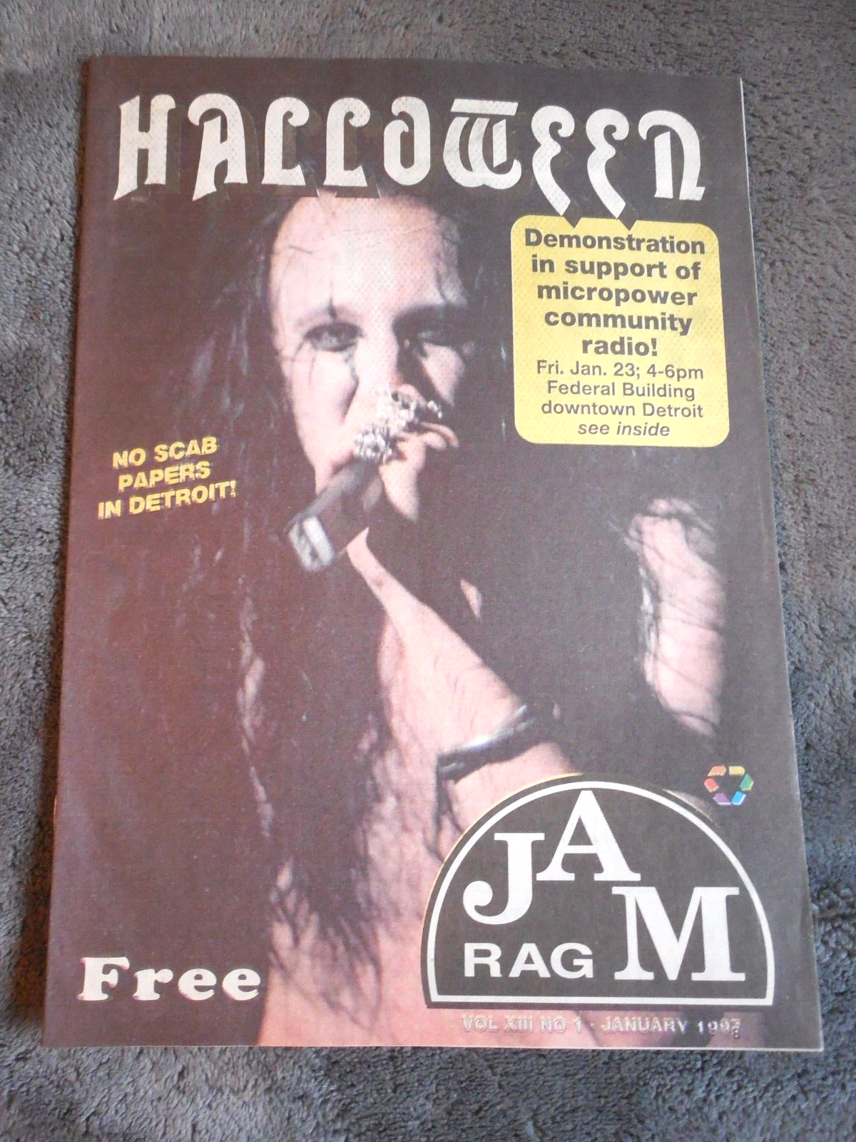 Jam Rag Magazine featuring Detroit's Halloween Band January