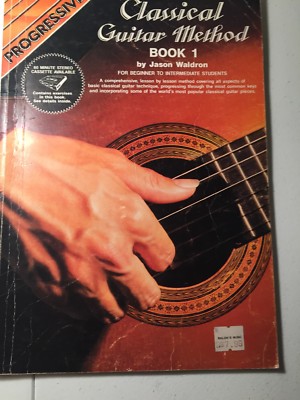 Classical Guitar Method Book 1 Waldron PROGRESSIVE 1986 Beginner Intermediate