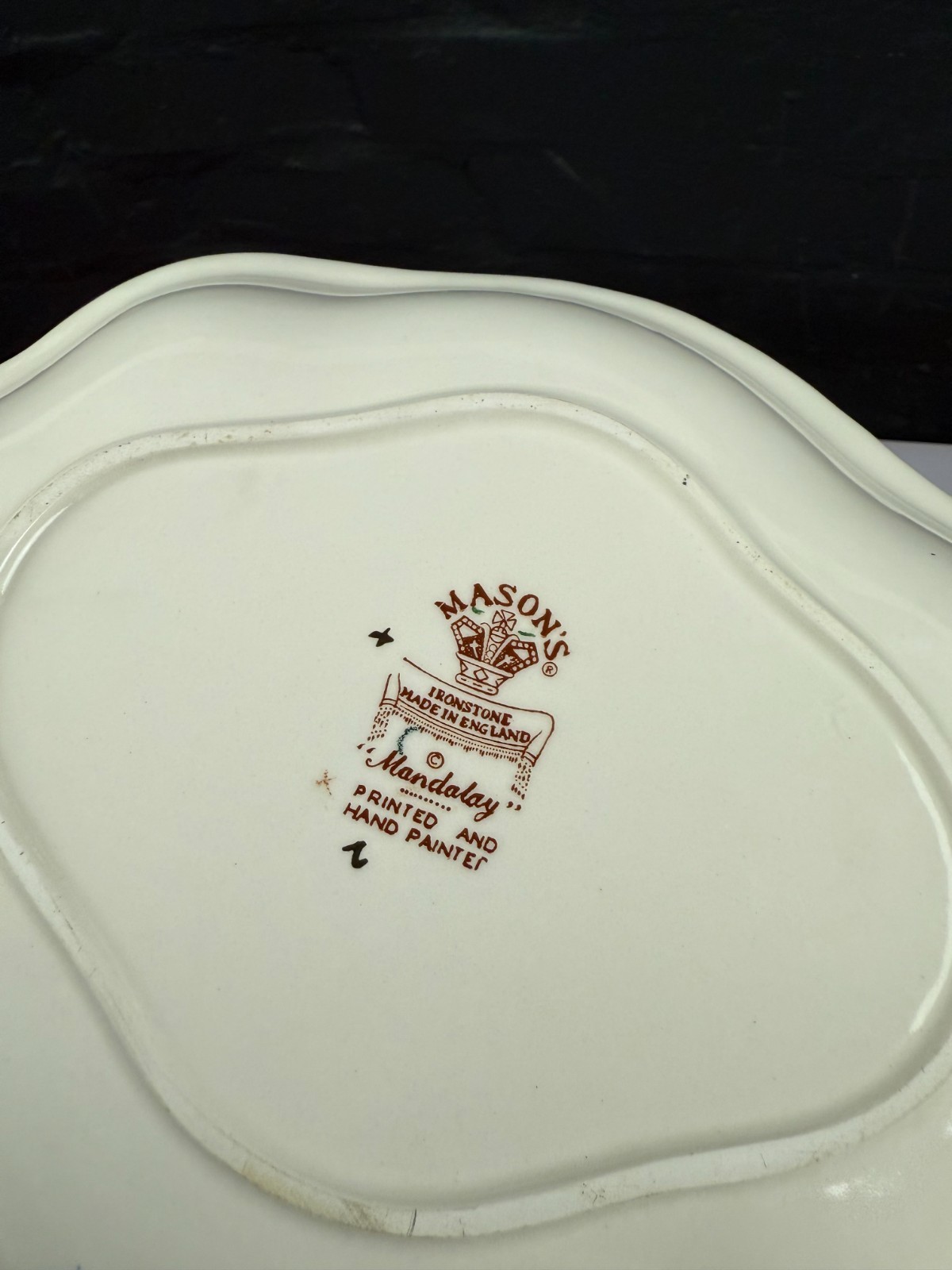 Masons Ironstone Blue Mandalay Vegetable Serving Dish 11" x 9.25" x 1.75"