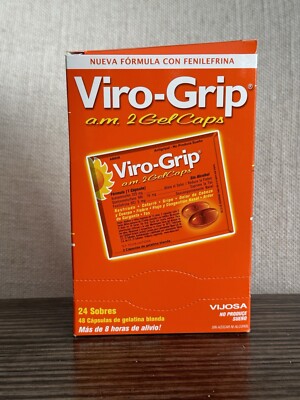 Viro Grip AM, 48 GEL CAPS, 24 SOBRES