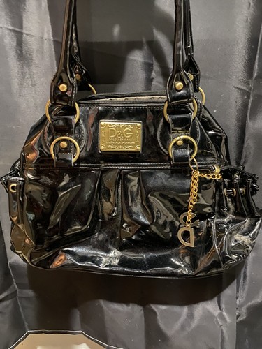 DOLCE & GABBANA Bag Black Calfskin Leather Gothic Messenger