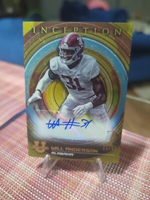 Will Anderson - Autograph Gold /50 - Bowman U Inception - 1st Initiation