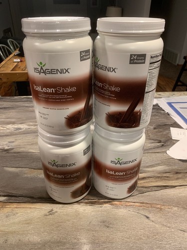 4 Canisters NEW SEALED Isagenix Isalean shake Moch Limited Edition 30.1 oz