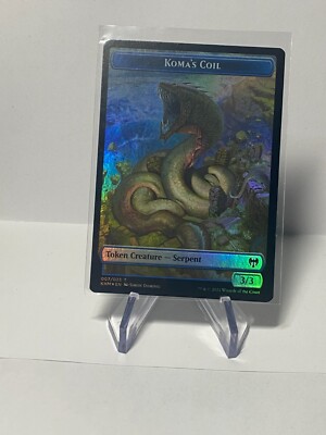 Elf Warrior Token // Koma's Coil Token - Foil NM, English MTG Kaldheim