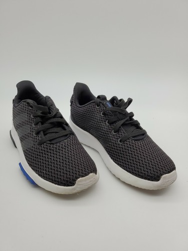 Adidas Cloudfoam Shoes Youth Sz. 1 Black White Blue SMA 23M001 | Pricetronic