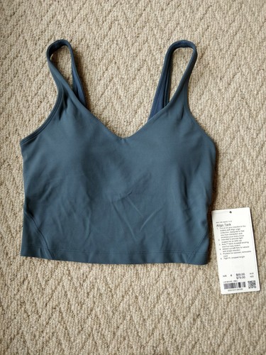 lululemon - lululemonルルレモンAlign Tank Iron Blue 4休日割引 NWT Lululemon Align Tank Iron Blue Size 4 | eBay