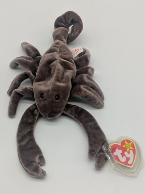 TY Stinger Beanie Baby Scorpion Retired 1997 Tag Babies Original Tag Errors