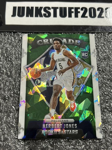 2021-22 Crusade Herbert Jones Green Cracked Ice Prizm SP 635