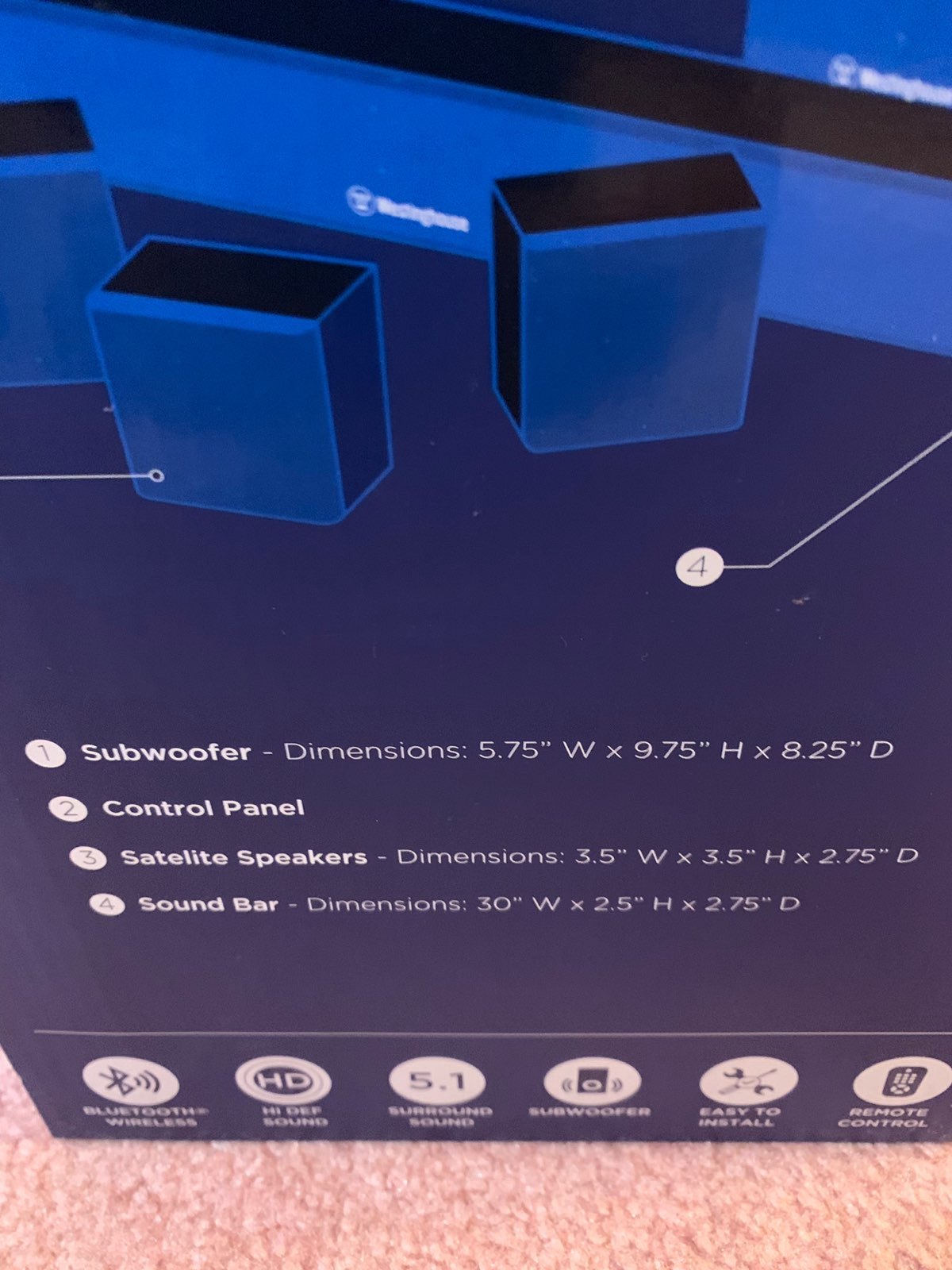 westinghouse 5.1 channel surround sound
