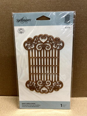 Spellbinders Cutting Dies Swirl Lattice Panel 1 Template