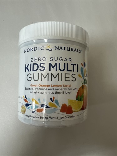 Nordic Naturals Zero Sugar Kids Multi Gummies, Orange & Lemon Flavor 120 Count