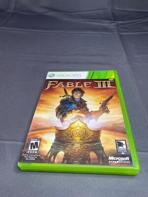 Fable 3 III (Microsoft Xbox 360, 2010) CIB Complete w/Manual