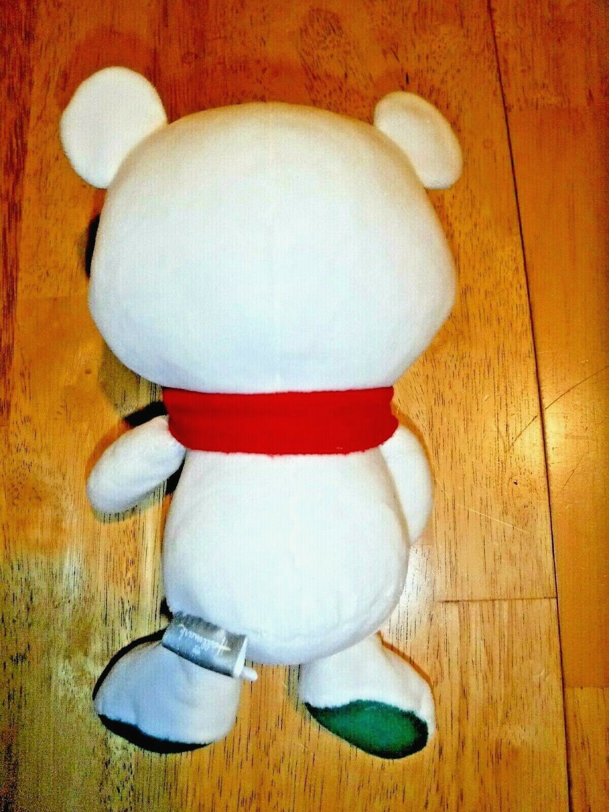 Hallmark Plush 2016 White Teddy Bear With Red Scarf 10