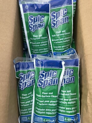 Spic and Span Floor & Multi-Surface Cleaner 90 Packets 4-40 PGC02011 New