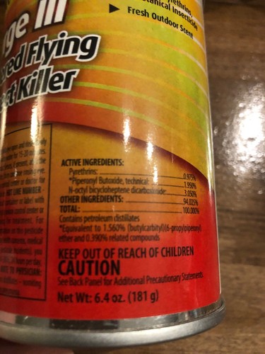 New Lot Of 5 Cans Enforcer EPRGFIK7 Purge 3 Metered Flying Insect Killer 6.4 Oz