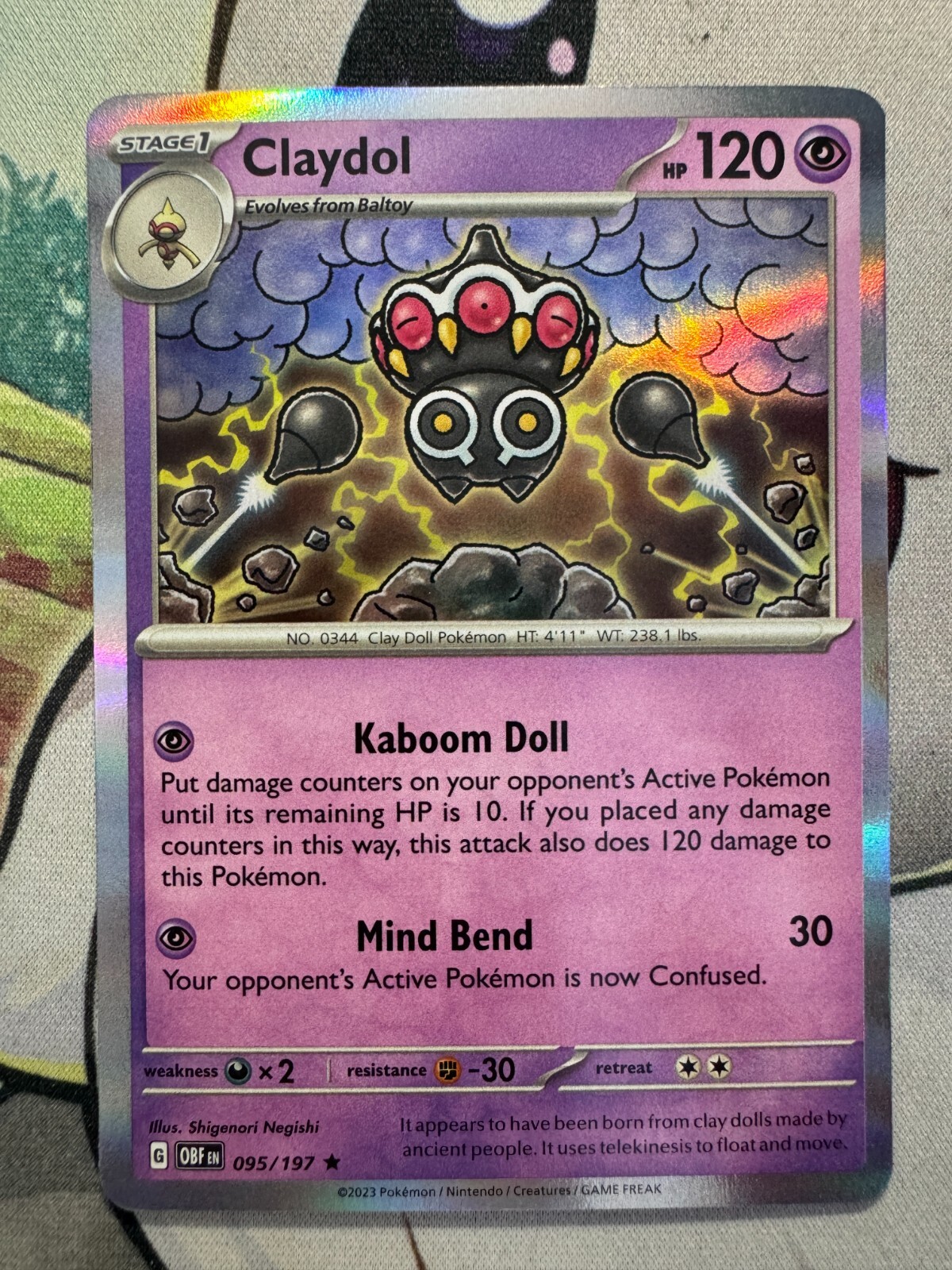 Claydol Holo English Pokemon TCG BKAX702 | eBay