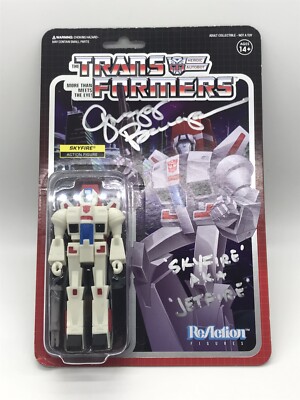 GREGG BERGER Signed JETFIRE SKYFIRE TRANSFORMERS Super 7 Reaction Figure JSA COA