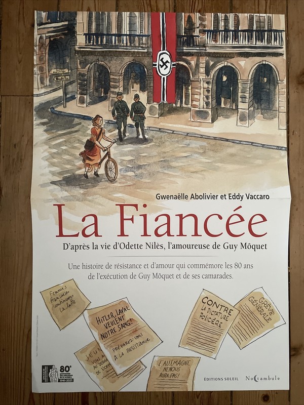 Affiche-La FiancÃ©E-L'Amoureuse De Guy Moquet-Abolivier-Vaccaro-40/60-Bd.