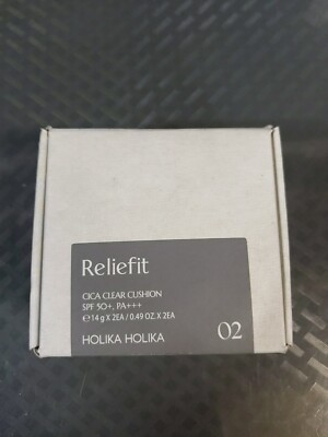 HOLIKA HOLIKA Reliefit Cica Clear Cushion SPF50+ PA+++ 14g x 2ea (02)  12/24 #L1