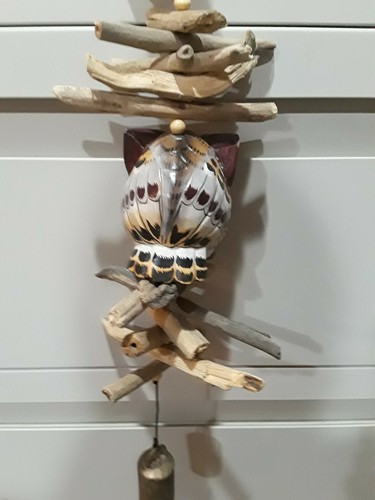 Cohasset Petite Barn Owl Bell Wind Chime CH596 new