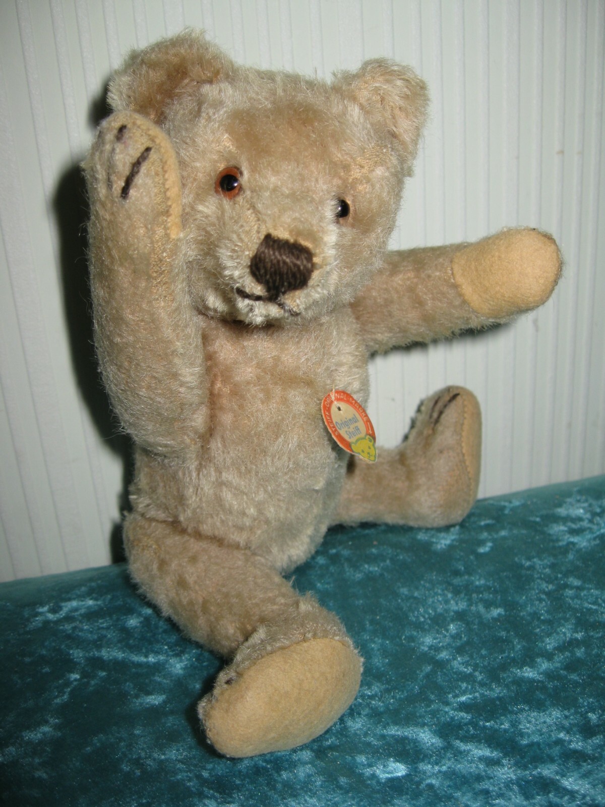 Alter original Teddy von STEIFF in Mohair beige, 20cm groß, gut erhalten!!!