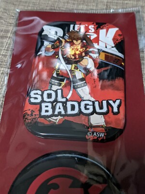 Guilty Gear Strive Official Can Badges Sol Badguy Mint  
