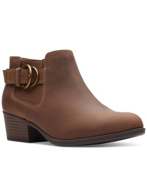 

КОЛЛЕКЦИЯ CLARKS Женские коричневые кожаные ботинки на пуговицах Adreena Field 6,5 M, Коричневый, 26169612