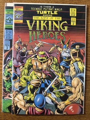 Last of The Viking Heroes TMNT #2 & 3 Lot Run Set Genesis West Comics VF/NM