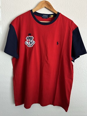 Polo Ralph Lauren England Crest Stadium Olympics World Cup Shirt Men Size Large
