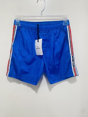 Moncler NWT Adorable  Mare Swim Shorts Sky Blue Boys Size 10