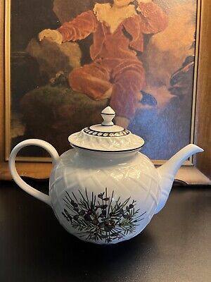 LENOX ETCHINGS CARVED TEAPOT - Catherine McClung