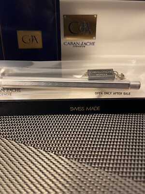 Caran d Ache Mechanical Pencil  Palladium Body Silver Pate Hexagonal Body