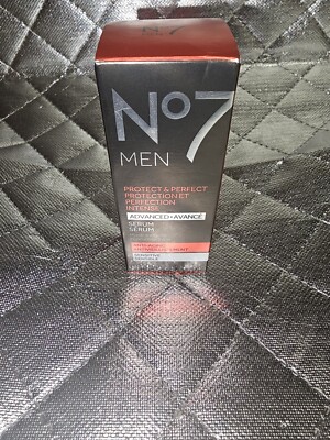 No7 Men's Protect & Perfect Intense Advanced Anti-Aging Serum Sensitive 1oz
