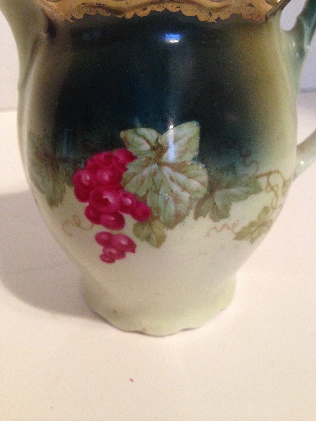 M.Z. Austria   Porcelain, Creamer with Lid, Hand-Painted