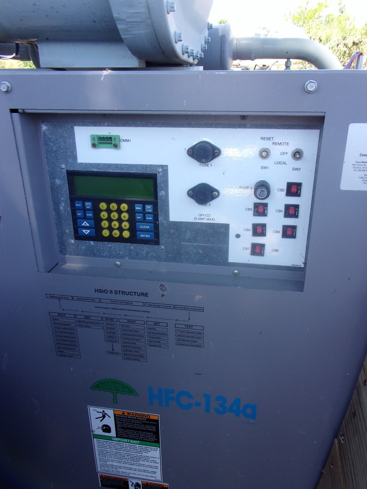 Carrier Model 30HXC106R-600BA Water Cooled Chiller