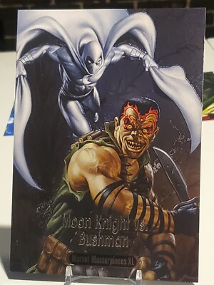 2024 Marvel Masterpieces XL BS-7 Moon Knight vs Bushman Battle Spectrum