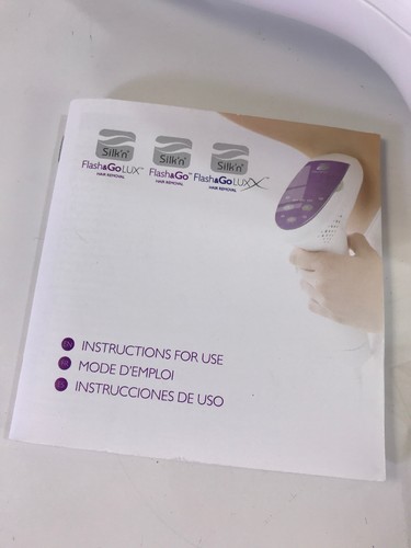Silk'n Flash&Go Lux Laser Hair Removal System w/ Long Life Cartridge EUC!!