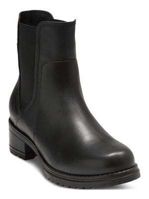 COLE HAAN Женская черная камея с круглым носком на блочном каблуке из кожи Челси 7 B