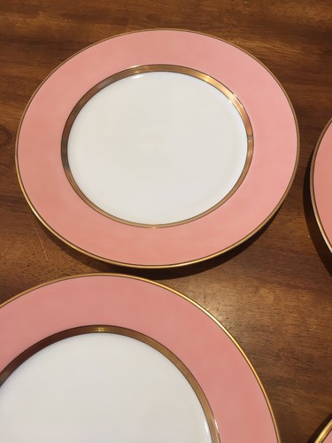 Set Of 4 FITZ AND FLOYD RENAISSANCE PEACH DINNER PLATES 10 3/8
