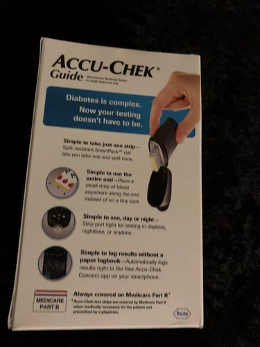 NEW Accu-Chek Guide Blood Glucose Monitoring System Kit By Roche