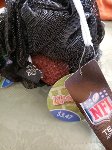 Nfl New Orleans Saints Bath Loofah Sponge, Goodie Bag Party Favor Stocking...