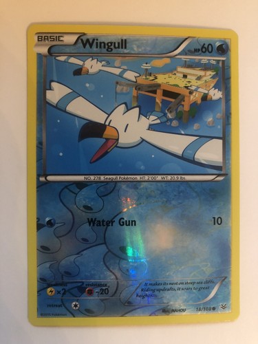 Wingull - Reverse Holo - 18/108 - XY Roaring Skies - NM | eBay